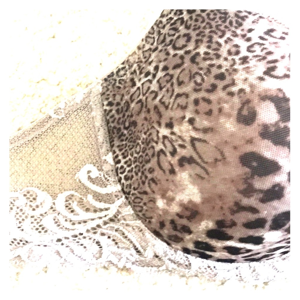 [SOLD] NWOT Natori Feathers Leopard Bra 34DD